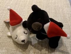 ゆるアニマルマスコット クリスマス ぬいぐるみ 2種のサムネイル