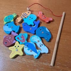木製　 マグネット 　釣り　おもちゃのサムネイル