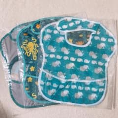 子供お食事エプロン3枚　　保育園防水エプロンのサムネイル