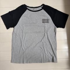 adereoffor ラグラン 半袖Tシャツ グレー×ブラックのサムネイル