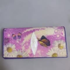 スティングレイ 長財布 パープル 花柄 蝶々のサムネイル