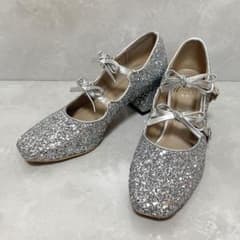 Treat Urself トリートユアセルフ リボン パンプス グリッター Treat Urself トリートユアセルフ リボン パンプス グリッター - メルカリ
