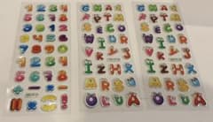 カラフル数字とアルファベットステッカーセットのサムネイル