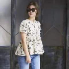 seventen by miho kawahito ツイード刺繍トップス S - メルカリ