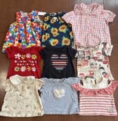 キッズベビー半袖80まとめ売り9点セット 保育園着 女の子 夏服 - メルカリ