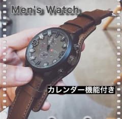 腕時計　メンズ　ウォッチ　レザー　シンプル　韓国風のサムネイル