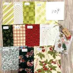 ［109］ハギレセット　カットクロスセット　パッチワーク　さまざまなサイズのサムネイル