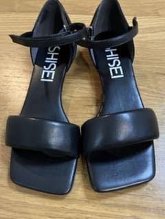 SHISEI ブラック サンダル ストラップ　37/24㎝ SHISEI ブラック サンダル ストラップ 37/24㎝ - メルカリ