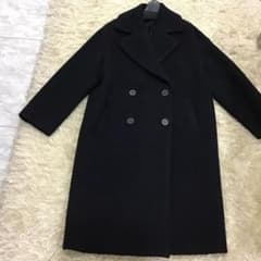 theory luxe ロングコート ブラックのサムネイル