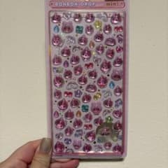 【正規品】ボンボンドロップシール　ミニ　しずくちゃん　ピンク　うるおいちゃんのサムネイル