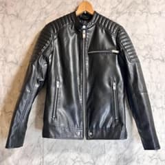廃盤品 ZARA ザラ フェイクレザー シングル ライダースジャケット