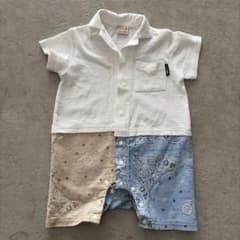 petit main ロンパース 80cm バンダナ柄のサムネイル