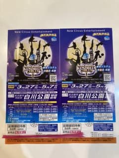 木下大サーカス チケット 2枚 土日祝追加料金なしのサムネイル