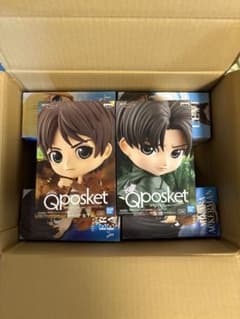 [Attack Titan Q posket Levi & Eren 2-figure set