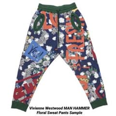 希少！極美品！ヴィヴィアンウエストウッドマン ストライプ サルエルパンツ 46 ヴィヴィアンウエストウッド フェルパ スウェット イージー サルエル