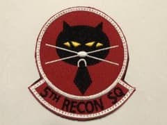 アメリカ空軍第5偵察飛行隊 部隊パッチ　ミリタリーパッチ、ミリタリーワッペンのサムネイル