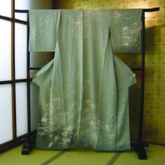 正絹 単衣 訪問着 姫ぼたん 胴抜き - メルカリ