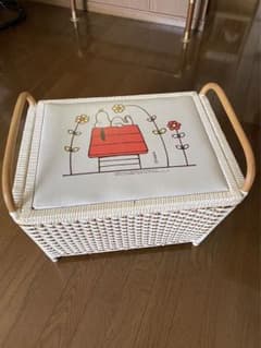 木製・SNOOPY・塩ビ 編み込みBOX! 昭和レトロ! 希少! m37186184553_1.jpg?1691079677