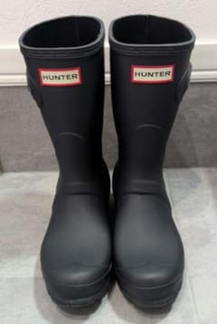 HUNTER レインブーツ　長靴　ショート丈　 ネイビー　22〜22.5cmのサムネイル