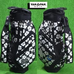 YAK PAK GOLF/ヤックパック キャディバッグ9型【ハイビスカス】新品