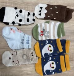 ベビー靴下 7足セット キャラクター柄のサムネイル