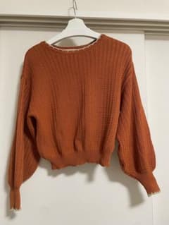 cepo オレンジ 編み込みトレーナーのサムネイル