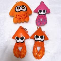스플라툰 오징어 파우치키링 Splatoon