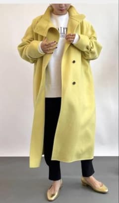 【美品】ヴェルメイユパーイエナ スーパー160s 両面ビーバーロングコート 美品】ヴェルメイユパーイエナ スーパー160s 両面ビーバーロングコート
