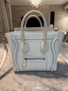 CÉLINE ミニハンドバッグ ホワイト 証明書あります - メルカリ