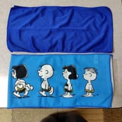 PEANUTS スヌーピー クールタオル とブルーのクールタオル2枚セットのサムネイル