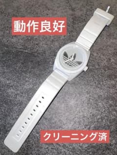 adidas オリジナルス ホワイト 腕時計 ビックロゴ メンズ レディースのサムネイル