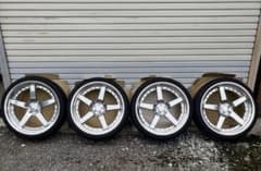 WORK グノーシス GR203 20インチタイヤホイールセット4本ステップリム WORK グノーシス GR203 20インチタイヤホイール4本ステップリム美品