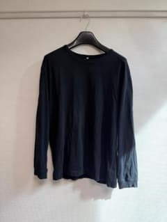 MUJILABO 昔ながらの製法クルーネック長袖Tシャツ ブラック XLサイズのサムネイル