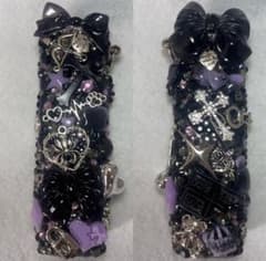 iQOSイルマワンデコケース♡No.67 黒×シルバー×パープル紫 - メルカリ