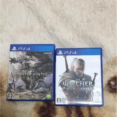 PS4ソフトモンハンワールド、ウィッチャー3ワイルドハントのサムネイル
