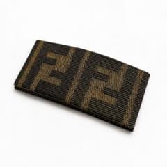 FENDI フェンディ バレッタ ズッカ柄 ブラウン系 茶 ゴールド金具