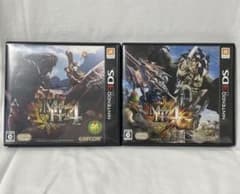 [미품]Nintendo3DS 몬스터 헌터 4 몬한 4G 2개 세트