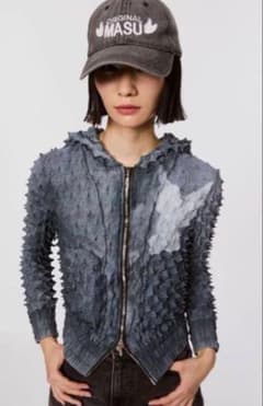 MASU SPIKY HOODIE ポップコーン ジップパーカー 46 - メルカリ