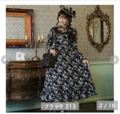 しまむら×くる実ワンピース黒Sサイズのサムネイル