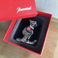 美品 Baccarat バカラ ノエル スレーディング ベア クリスタル Baccaratバカラ◇クリスタルフィギュリン◇スキー ベア 置物 ノエル