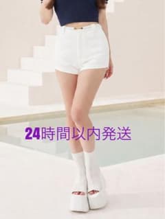 新品未未使用 darich コンパクトベルトショートパンツ WHT Sサイズ