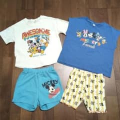 【美品】しまむら LITTC ディズニー ミッキー 夏物 4点セット 110cm