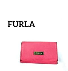 【即売れ特価】FURLA フルラ 5連キーケース ピンク レザーのサムネイル