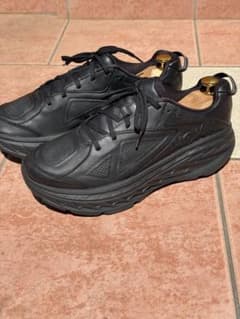 HOKA ONE ONE BONDI LTR 27cm 本革 オールブラック HOKA ONE ONE BONDI LTR 27cm 本革 オールブラック - メルカリ