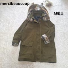メルシーボークー クマ耳モッズコート 2way カーキ色 サイズ1 ボワ裏地