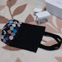 手提げ小さめの布袋 ハンドメイド   リバーシブルのサムネイル