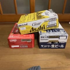 ビールセット！クリアアサヒ350mlサントリー生ビール500ml本麒麟 350のサムネイル