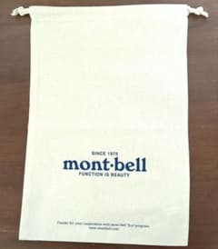 新品、未使用品！mont-bell コットン巾着袋のサムネイル