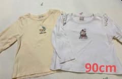 プティマイン プティプラ ロンT 長袖Tシャツ 90 リス ケーキ