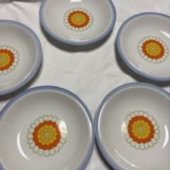 美品　昭和レトロ　Shibata CHINA カレー皿5客セットのサムネイル